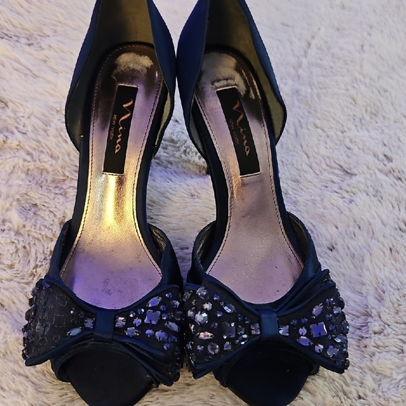 Nina Cocktail Silk Leather Shoe - Picture 1 of 7